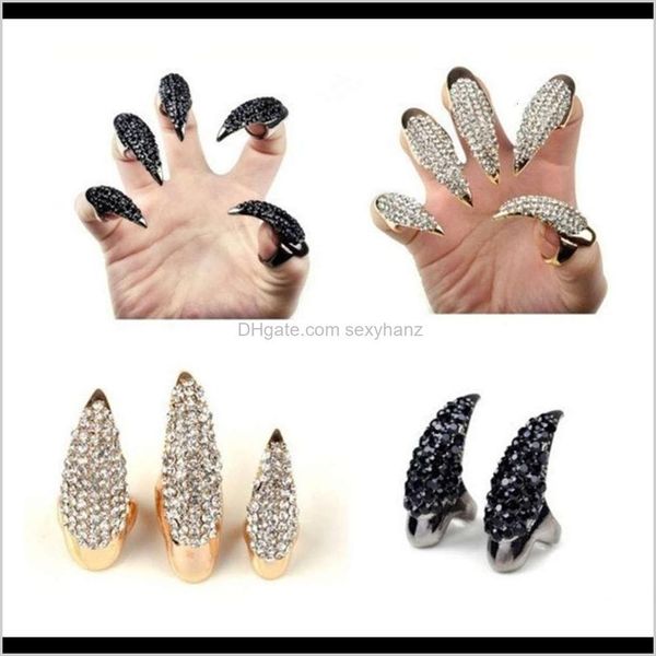

cluster rings jewelry drop delivery 2021 eagle claw mens diamond ring 2 yuan shop accessories nh9oj, Golden;silver
