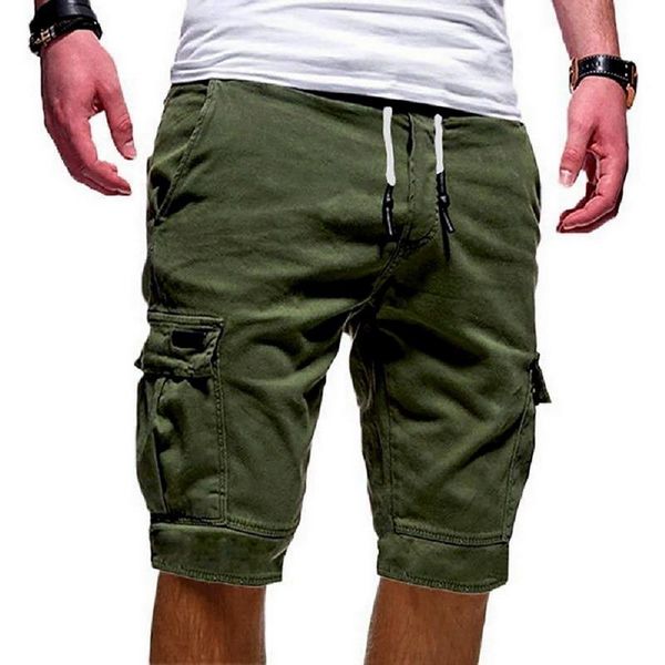 

men's shorts military cargo army camouflage tactical short pants men loose work casual plus size bermuda masculina, White;black