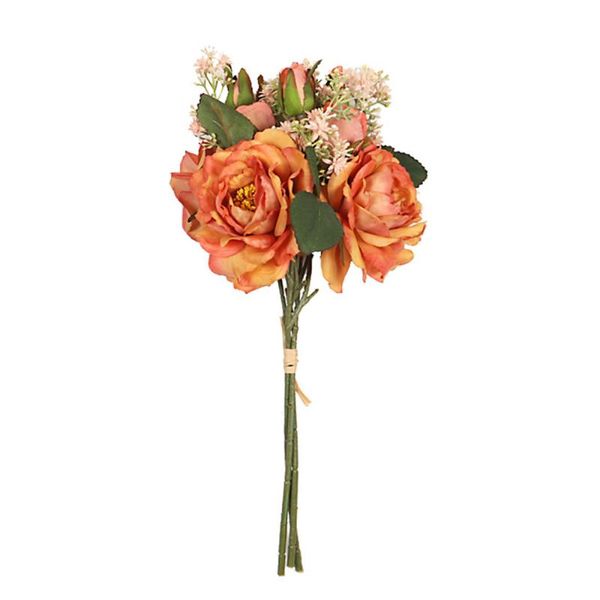 

decorative flowers & wreaths silk peony artificial for home wedding decoration bouquet 18Ã34cm sitting room put looks more lifelike rose bou