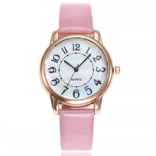 

wristwatches drop women arabic numbers watch ladies leather quartz analog wrist watches female clock relogio feminino, Slivery;brown