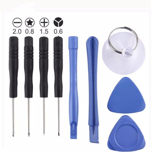 

cell phone repairing tools 9 in 1 mobile disassembly tool celular kit screwdriver teardown rods chuck riparazione smartphone kits