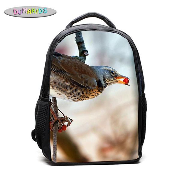 

backpack parrot rucksack satchel colored school fashion animal bird college boys