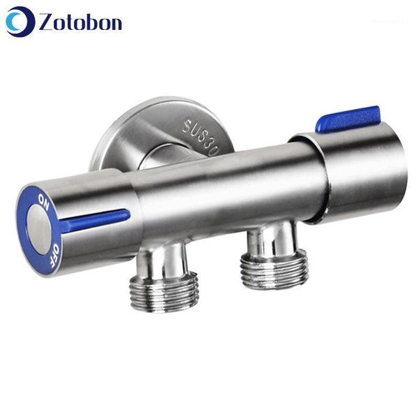

304 stainless steel 1 into 2 out bibcocks single cold water tap washing mashine faucet toilet bibcock garden f1761