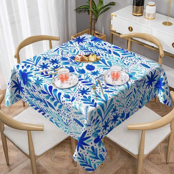 

table cloth watercolor with flowers and plants pattern tablecloth decorative printed cover polyester