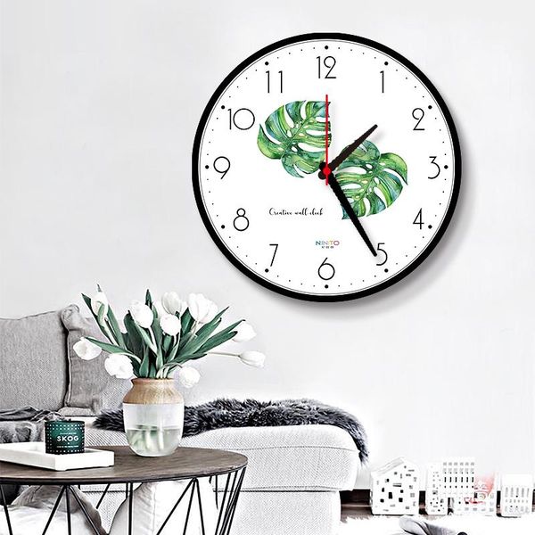 

wall clocks creative simple clock nordic digital silent living room quartz modern design reloj de pared home decor dl60wc