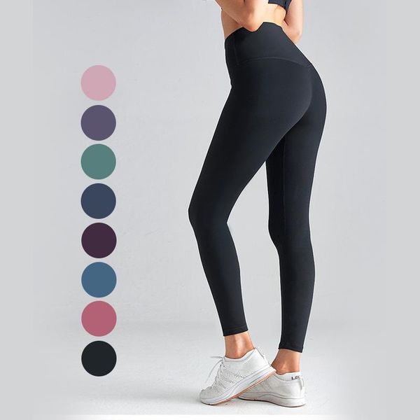 

yoga outfits super stretchy women high waist out pockets pants tummy control slimming sport fitness push gym leggings athletic tights, White;red