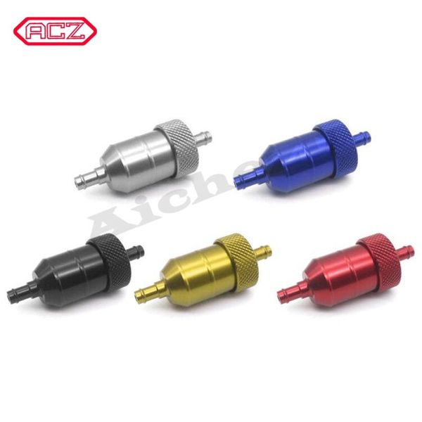 

parts universal for motorcycle pit dirt bike atv quad inline oil gas fuel filter cnc aluminium 8mm petrol cleaner