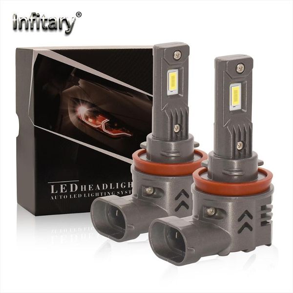 

car headlights infitary 72w 16000lm 6000k h7 h4 h1 h11 led canbus lamp waterproof for 2pcs