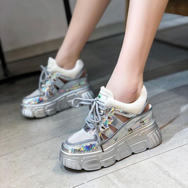 

fashion platform sandals women wedge high heels shoes buckle leather canvas summer zapatos mujer wedges woman sandal, Black