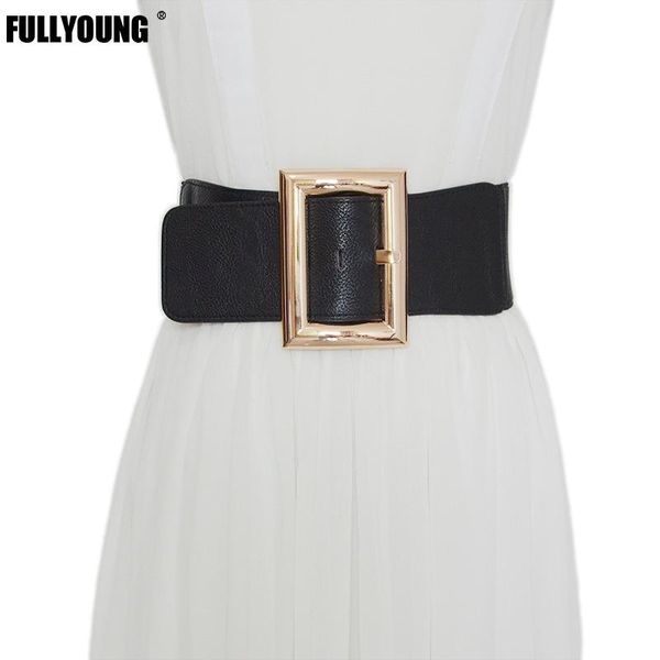 

fashion metal pin button belt pu leather personalized women's elastic tide all-match spring summer accessories 2021 belts, Black;brown