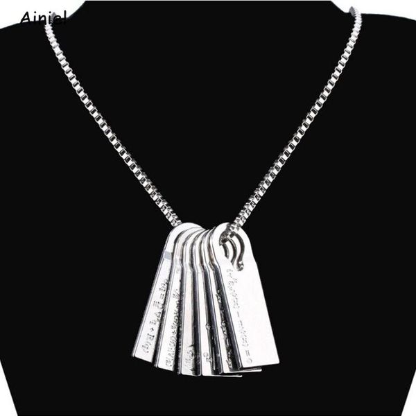 

pendant necklaces game death stranding necklace sam long chain choker collares jewelry men deadman metal norman reedus fomulas, Silver