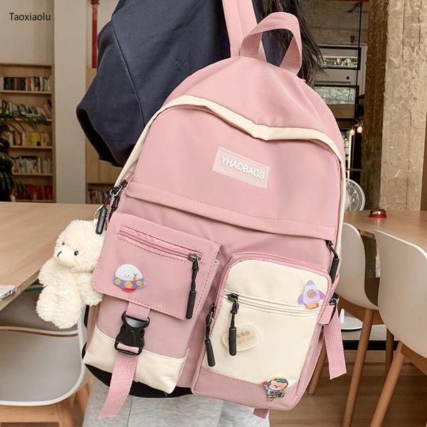 

backpack classic women fashion cute ladies nylon waterproof mochila for teenager girl kawaii bookbag female school bag rucksack