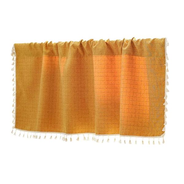 

shower curtains blackout curtain tassel plaid half decorative for home