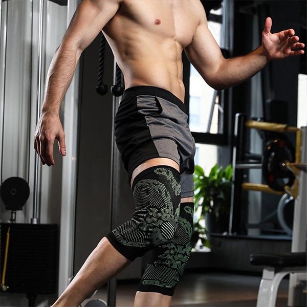 

elbow & knee pads 1pc/compression support sleeve protector elastic arthritis brace springs gym sports basketball volleyball running, Black;gray