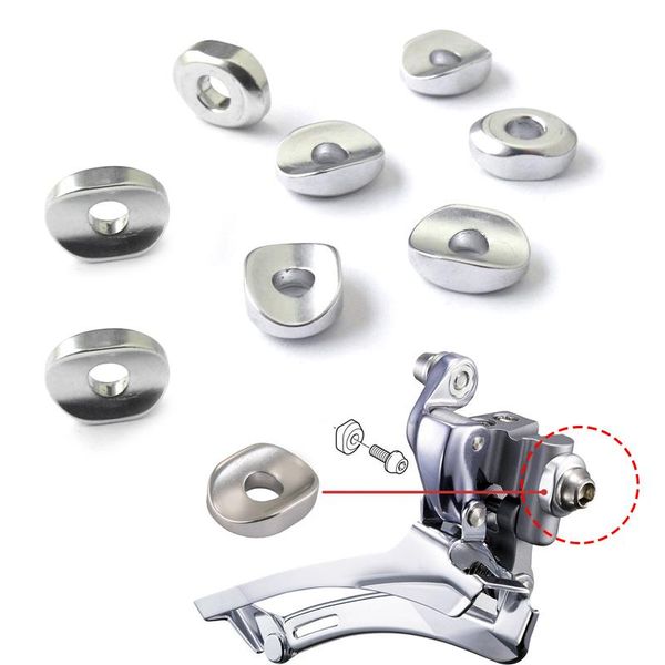

bike derailleurs muqzi bicycle ear hanging type front derailleur gasket road silver aluminum alloy accessories