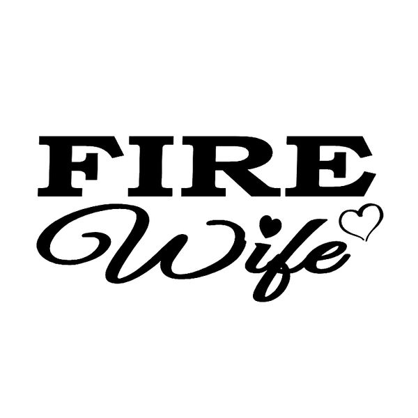

16cm*7.6cm creative fire wife vinyl waterproof car sticker decal black silver accessories