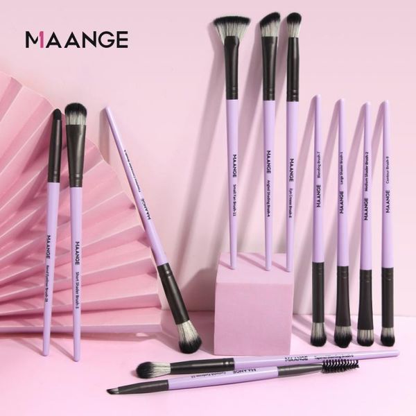 

makeup brushes 12 pcs set eye shadow brush eyebrow eyelash lip professional skin-friendly beauty tools