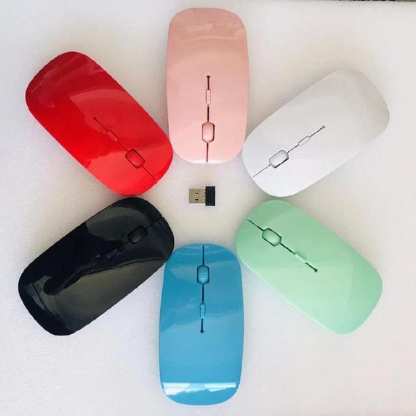 

mice 2.4g wireless mouse usb receiver ultra slim for pc lapgaming optical