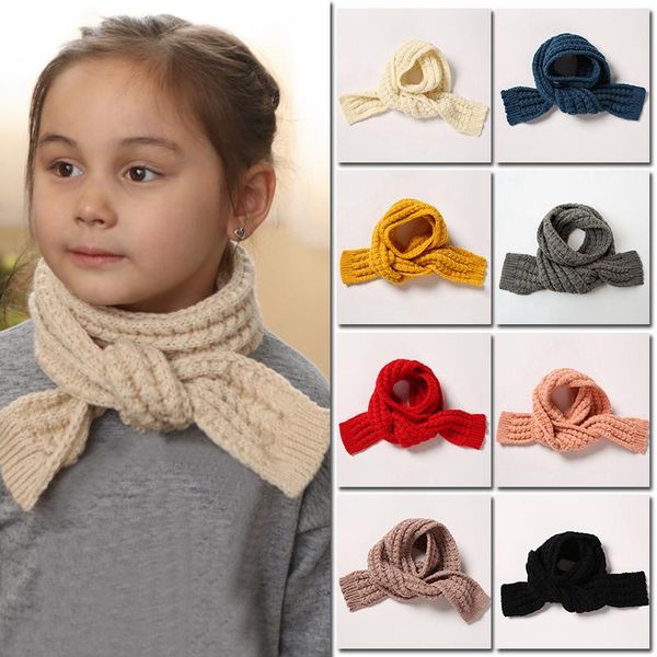 

scarves winter children's little scarf boy and girl's neck wrap warm baby autumn women knitted, Blue;gray