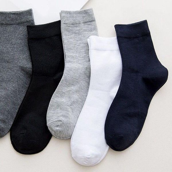 

sports socks 10 pairs women men thicken cylinder breathable cotton for running smn88, Black