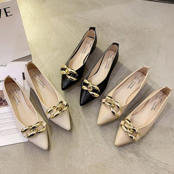 

elegant women pumps fashion single shoes personality style design thick chain decoration women 2021 new gothic women shoes mmm, Black