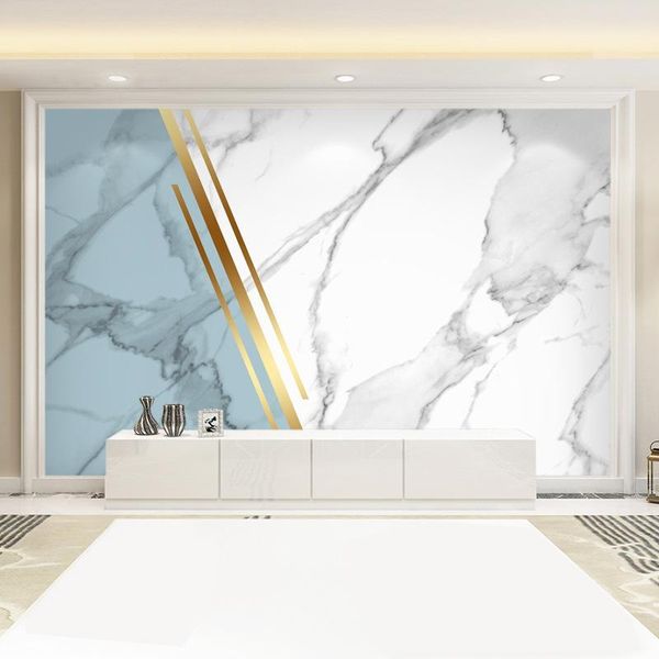 

wallpapers 3d wallpaper modern line geometric marble mural tv background home decor for living room bedroom