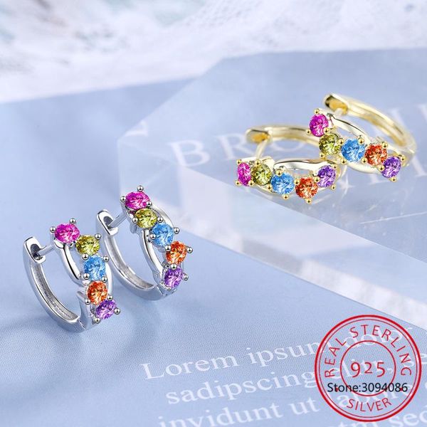 

dangle & chandelier 925 sterling silver 2021 women's fine jewelry color crystal zircon earrings gold