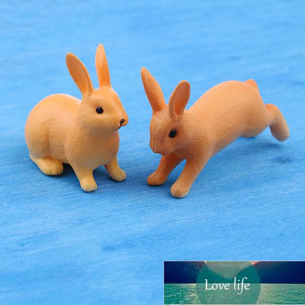 2 pcs mini ornamento jardim miniatura figurine planta pote fada decoração bonito modelo figura hare moderna estátua simulação preço de fábrica especialista qualidade