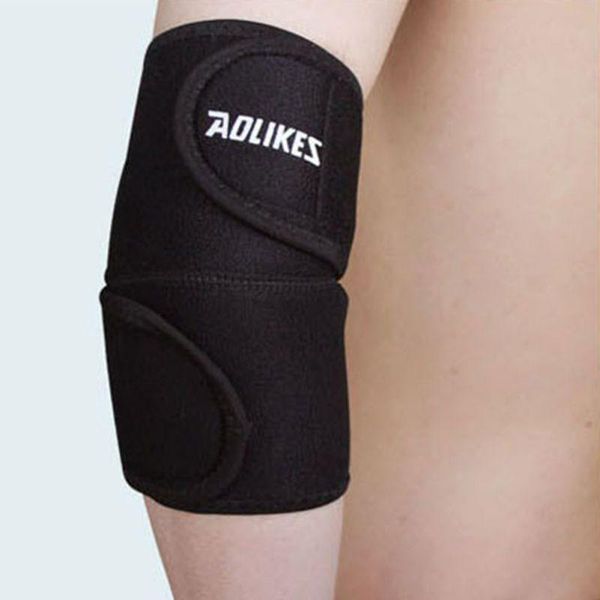 

arm & leg warmers 2pcs outdoor sport elbow supporter compression basketball tennis pad 43bp, Black