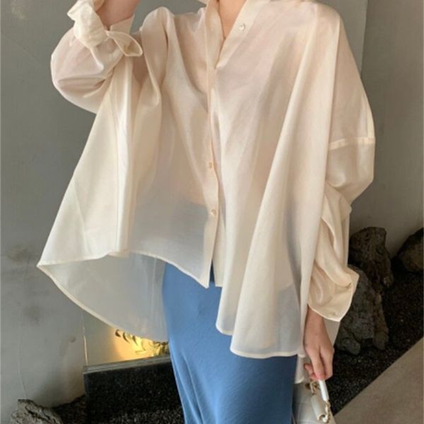 

jacket casual loosing long-sized shirts female turn-down spring blouse t192, Black;brown