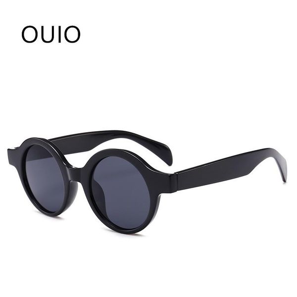 

retro small round sunglasses women men 2021 fashion vintage brand sun glasses black white leopard red sunglass uv400, White;black
