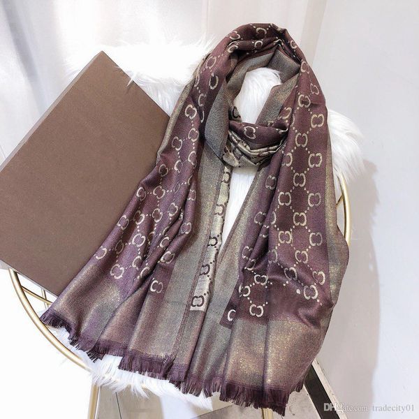 

ladies silk scarf fashion man women 4 season plaid shawl checkletter scarves size 180x70cm 8 color foulard, Blue;gray