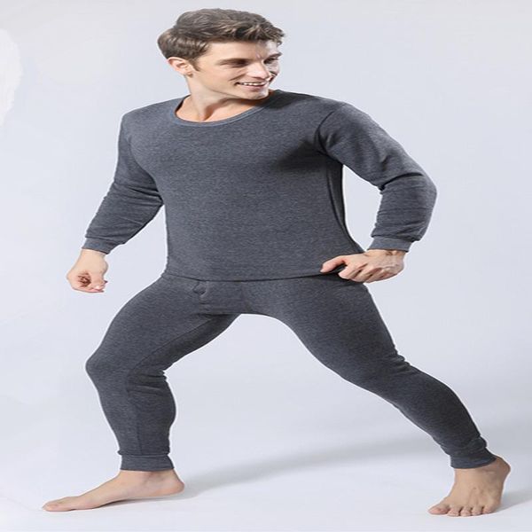 

men's sleepwear 2021 men with thick thermal underwear suits 's clothing underwears long johns navy blue light grey ash s  l xl xx, Black;brown