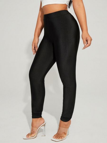 

cut out detail skinny pants p8v7#, Black;white