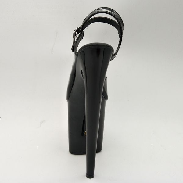 

sandals laijianjinxia 23 cm high heels beautiful black thick fish mouth trend paint sandals, club dance shoes iz6m