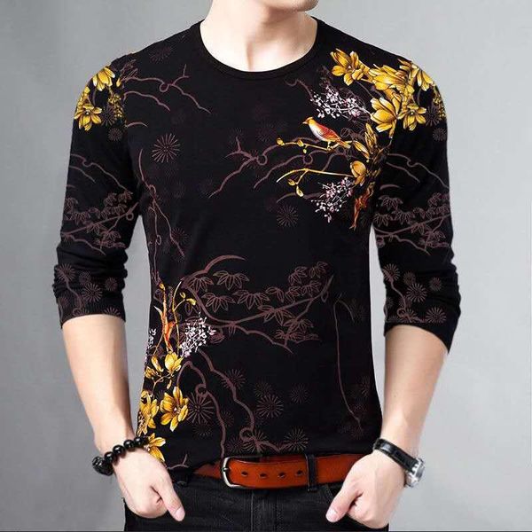 

men's sweaters fashion long-sleeved t-shirt 3d printed personality trend style clothing young and middle-aged  - 4xl, White;black