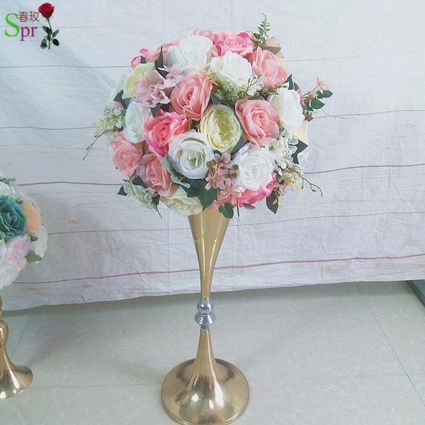 

wedding table center flower ball nature color road lead artificial flore & party backdrop decoration decorative flowers wreaths