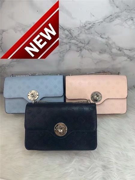 

2022 new gues embossed cap chain square women's single shoulder diagonal span bag