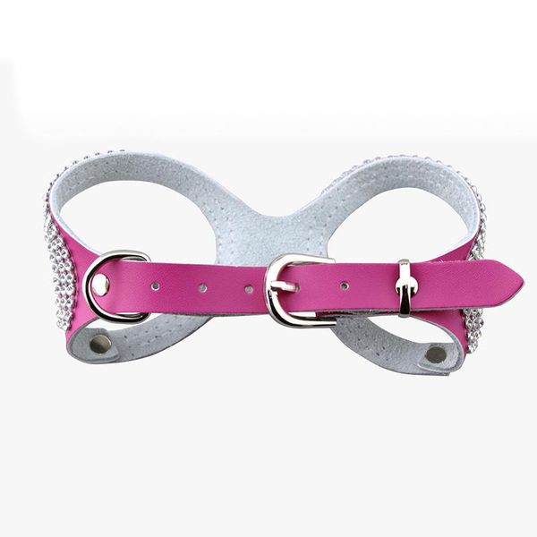 

dog collars & leashes pu collar pet harnesses vest chest strap harness training supplies adjustable outdoor walking lead leashs for dogs cat