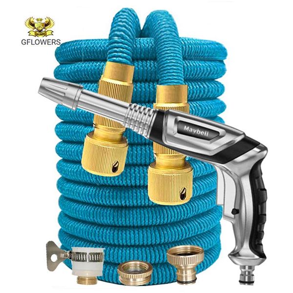 

watering equipments gflowers garden hose water high pressure gun car washer extendable for the vegetable 17ft-125ft