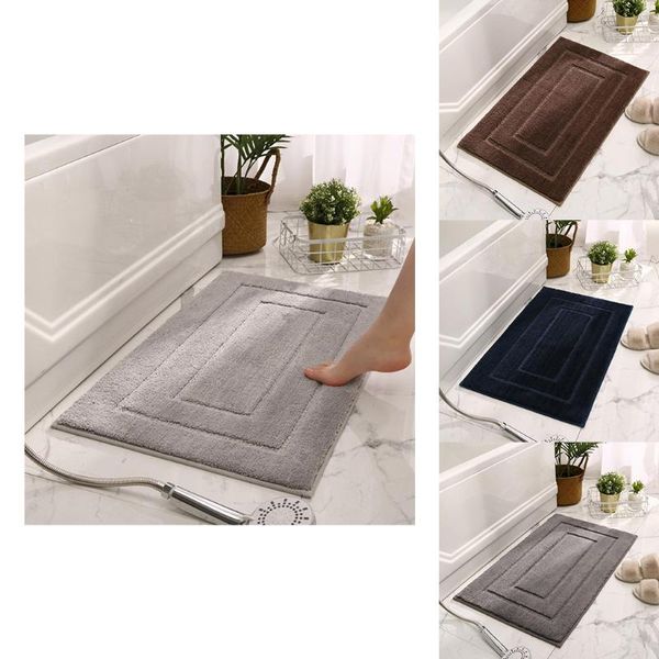 

non-slip bath mat soft memory foam rug bedroon toilet decoration washable mats