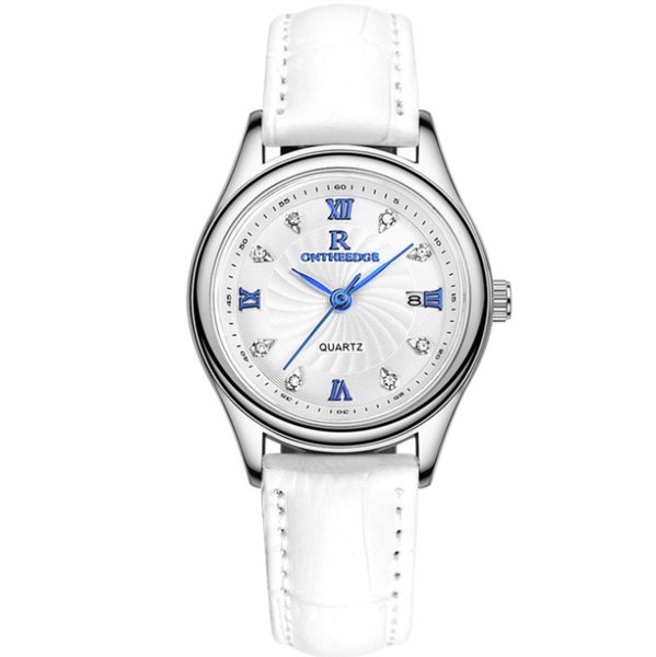 

wristwatches woman watch 2021 stainless steel ladies date luminous quartz women watches leather lady waterproof wristwatch, Slivery;brown