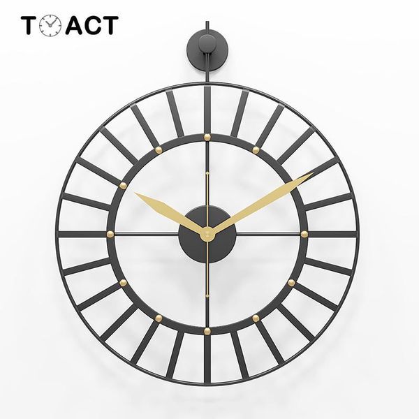 

nordic large wall clock modern design big clocks minimalist creative quartz hanging watch for home living room decoration