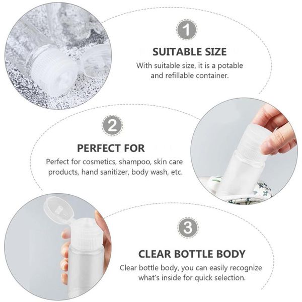 

storage bottles & jars 24pcs sub bottle screw cap sub-packaging travel makeup