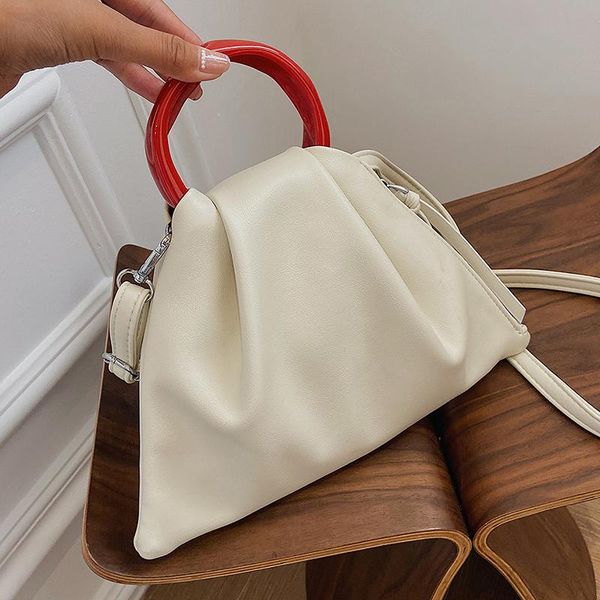 

evening bags small totes with ring handle 2021 high-quality pu leather women's designer handbag lady shoulder messenger bag