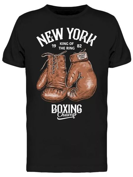 

new york boxing champ tee men's -image by shutterstock, White;black