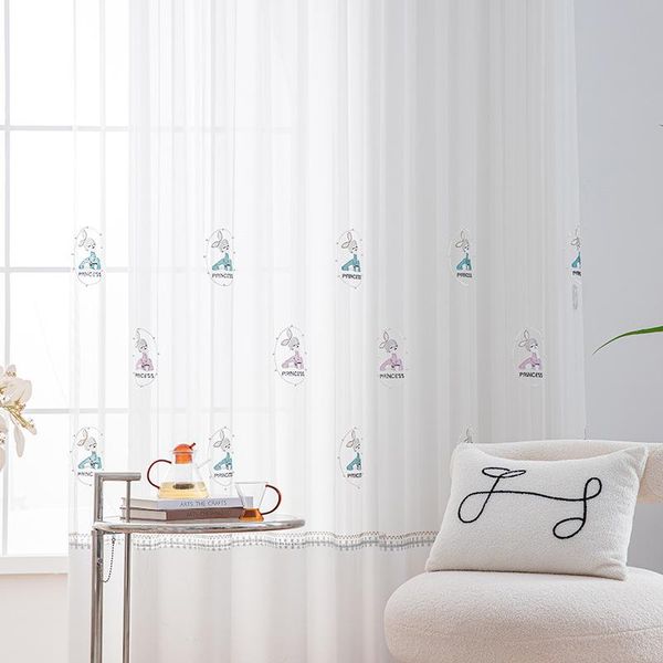 

curtain & drapes 2021 style modern curtains for living room embroidery sheer tulle bedroom plain with