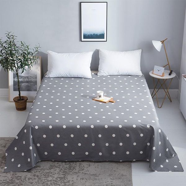 

sheets & sets 100% cotton print flat sheet for children adults single double bed bedsheets (no case) xf738-13