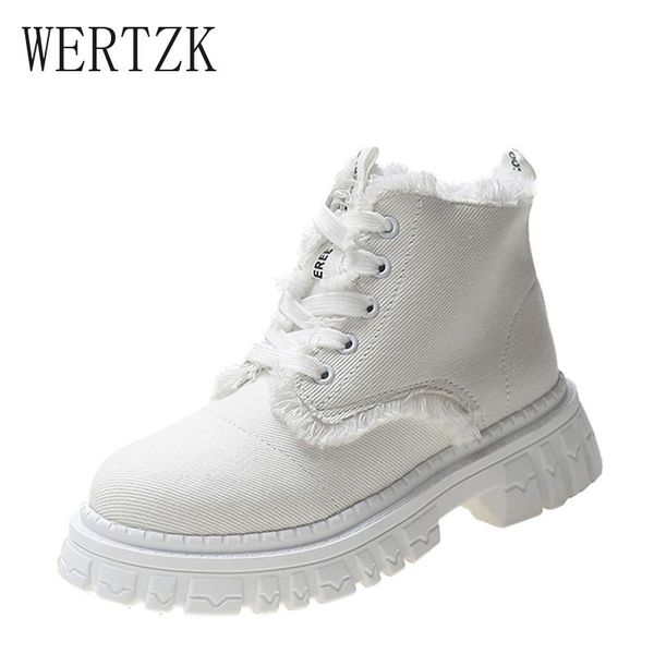 

boots 2021 tassel platform thick heel canvas with candy color sweet women zapatos para mujer, Black