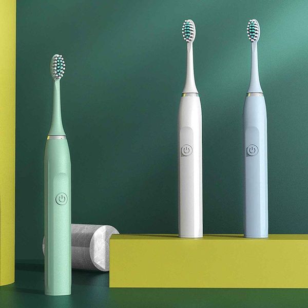 

smart electric toothbrush rechargeable soft bristles vibrating
